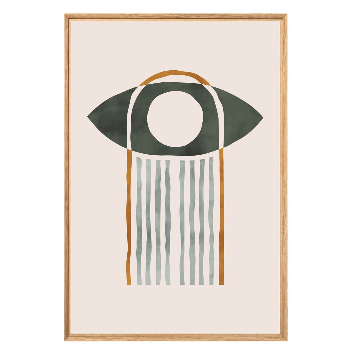 Tableau mural encadré oeil abstrait 65x97 cm Tableau mural encadré oeil abstrait 65x97 cm