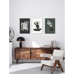 Tableau mural vase abstrait ambiance