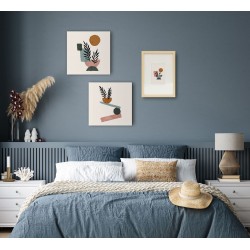 Tableau mural bol bleu ambiance