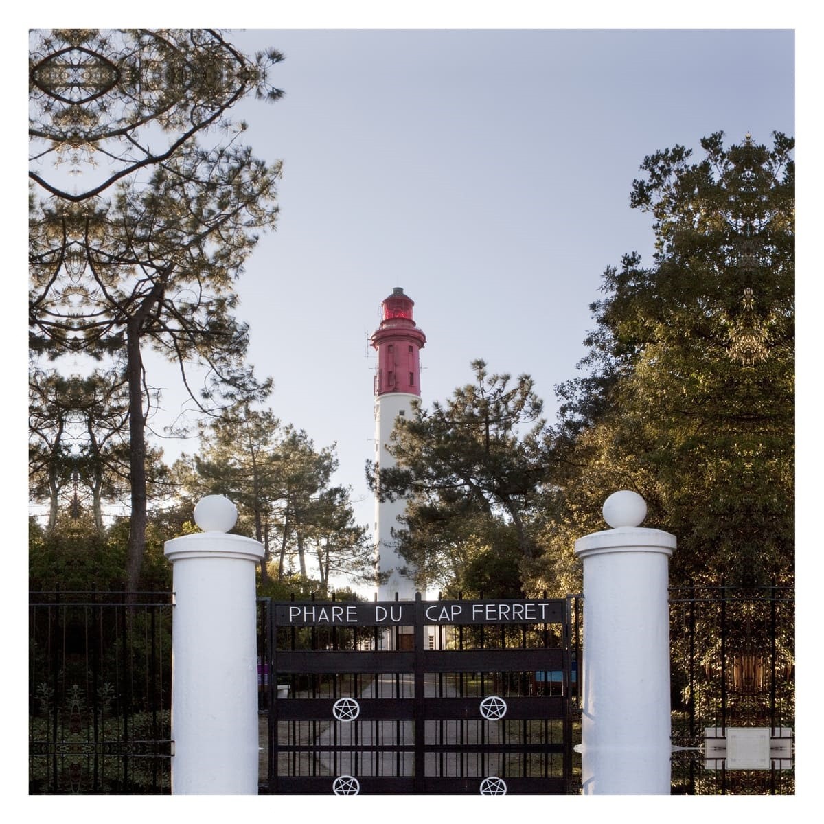 Tableau sur toile phare Cap Ferret 45x45 cm