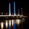 Tableau sur toile pont Bordeaux nuit 45x45 cm