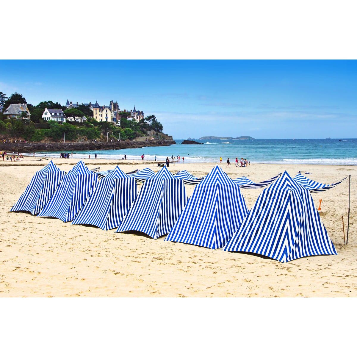 Tableau sur toile cabine plage 45x65 cm Tableau sur toile cabine plage 45x65 cm
