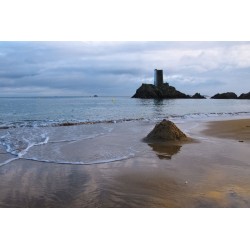 Tableau sur toile plage de la Fourberie 45x65 cm