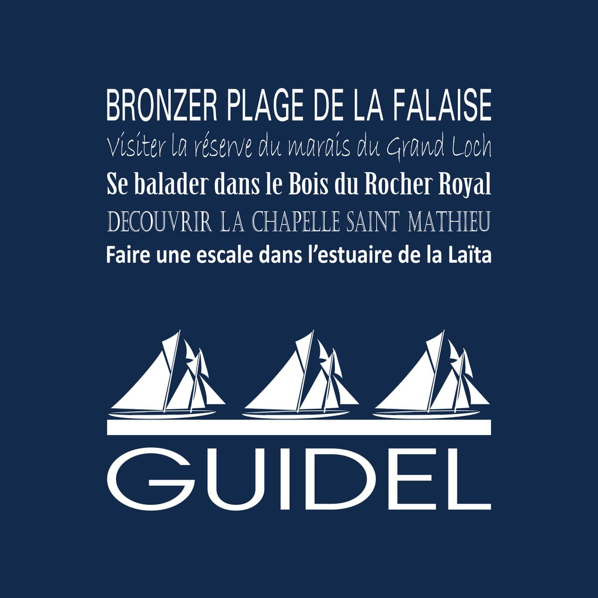 Tableau sur toile Guidel 30x30 cm bleu Tableau sur toile Guidel 30x30 cm bleu