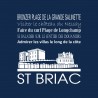 Tableau sur toile Saint-Briac 30x30 cm bleu
