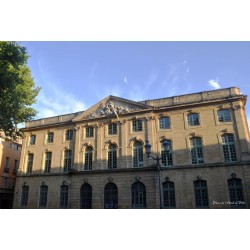 Tableau mural place hôtel de ville d'Aix-en-Provence 45x65 cm