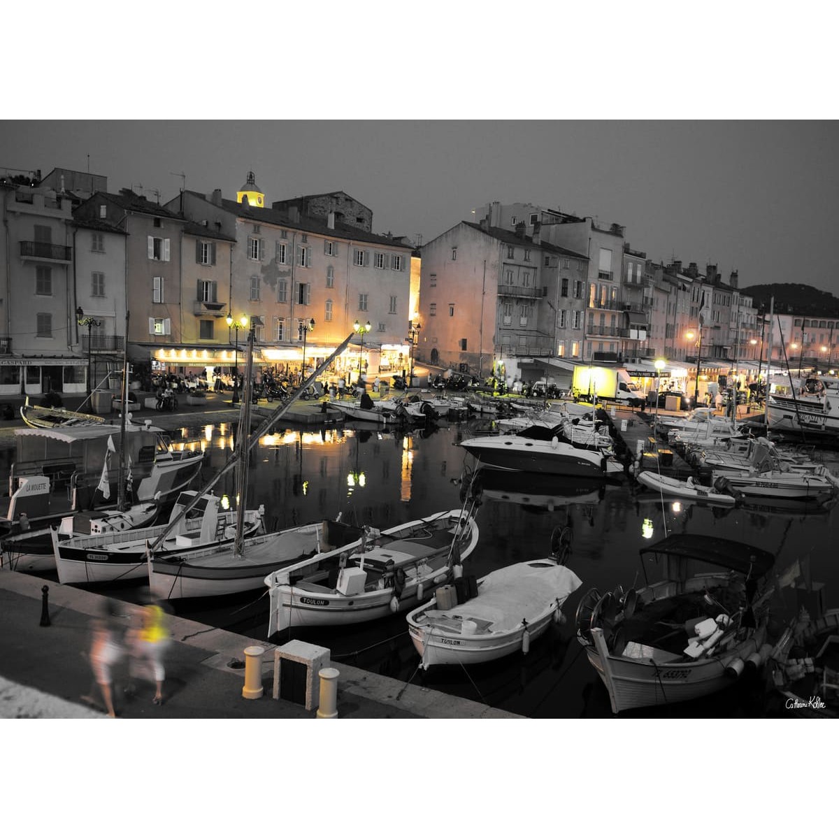 Tableau mural port Saint-Tropez 45x65 cm Tableau mural port Saint-Tropez 45x65 cm