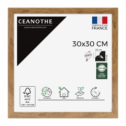 Cadre photo Precious noyer 30x30 cm face