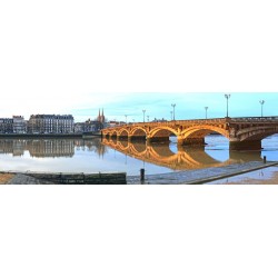 Tableau sur toile pont Bayonne