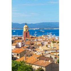 Tableau sur toile rue de Saint-Tropez