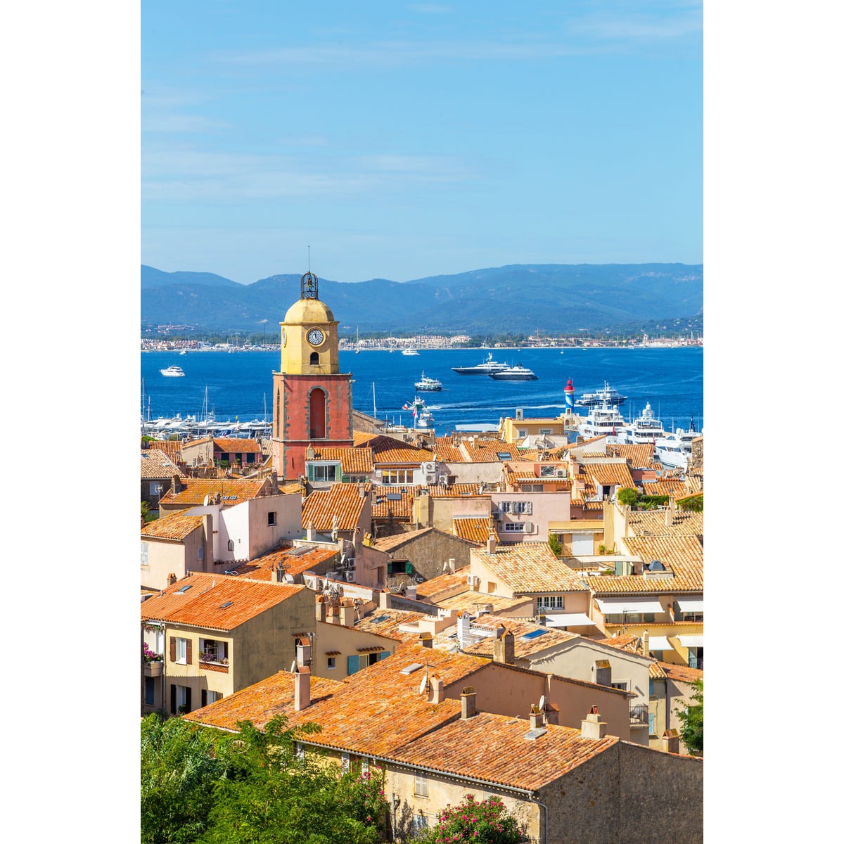 Tableau sur toile rue de Saint-Tropez Tableau sur toile rue de Saint-Tropez