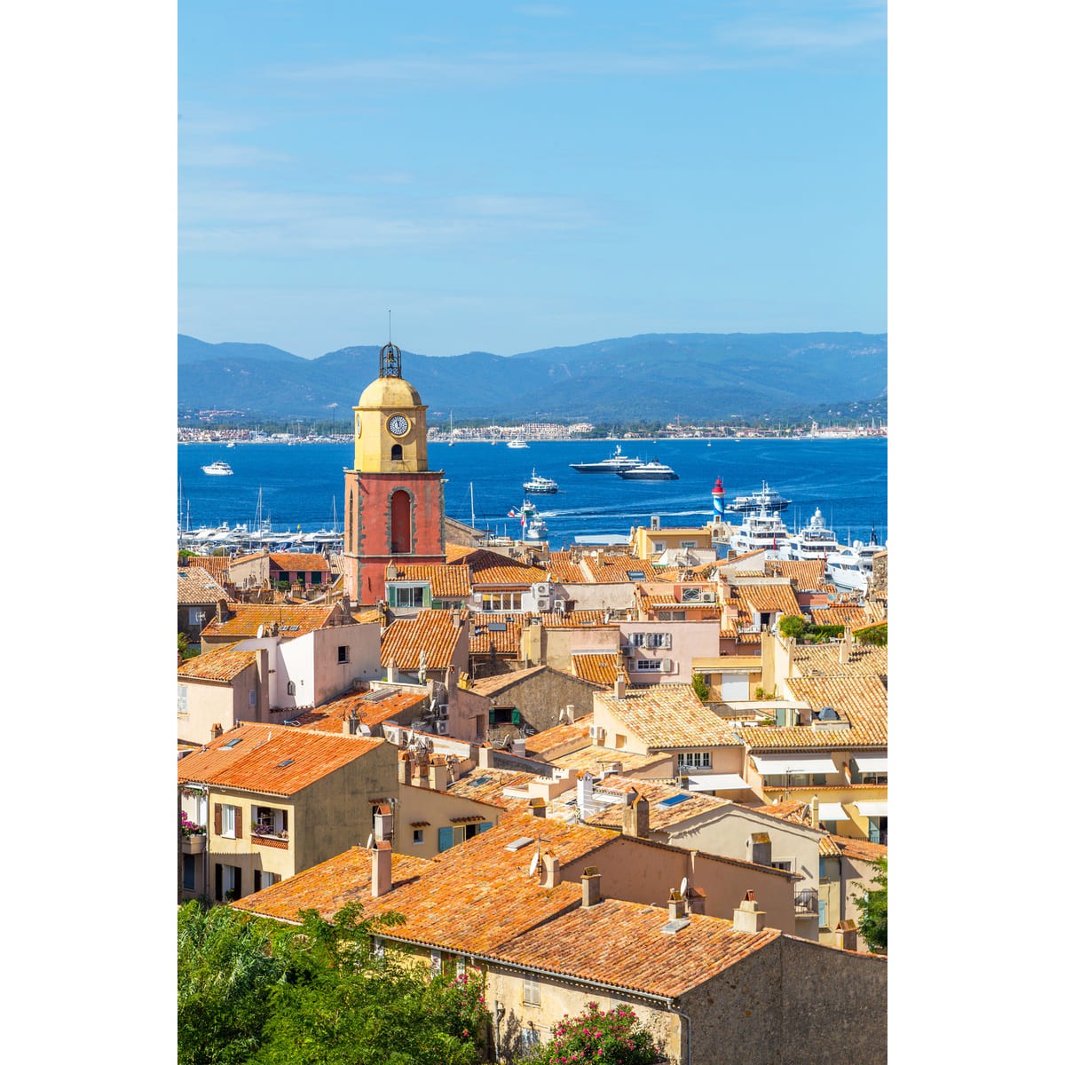 Tableau sur toile rue de Saint-Tropez