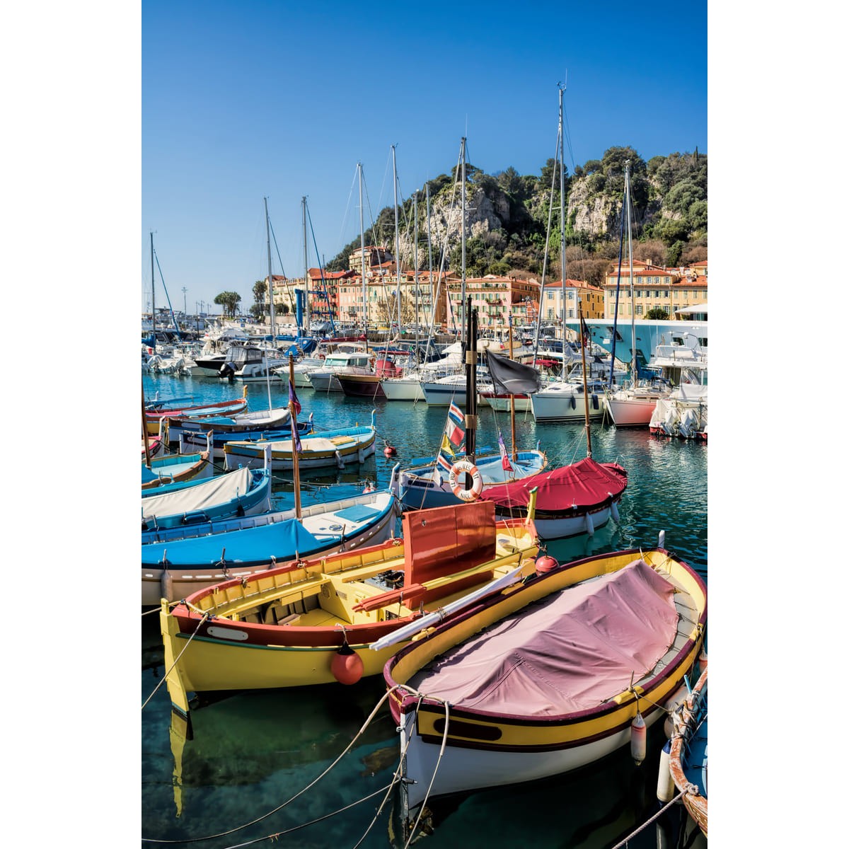 Tableau sur toile bateaux port de Nice