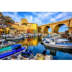 Tableau sur toile Vallon des Auffes port