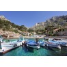 Tableau mural barques Méditerranée