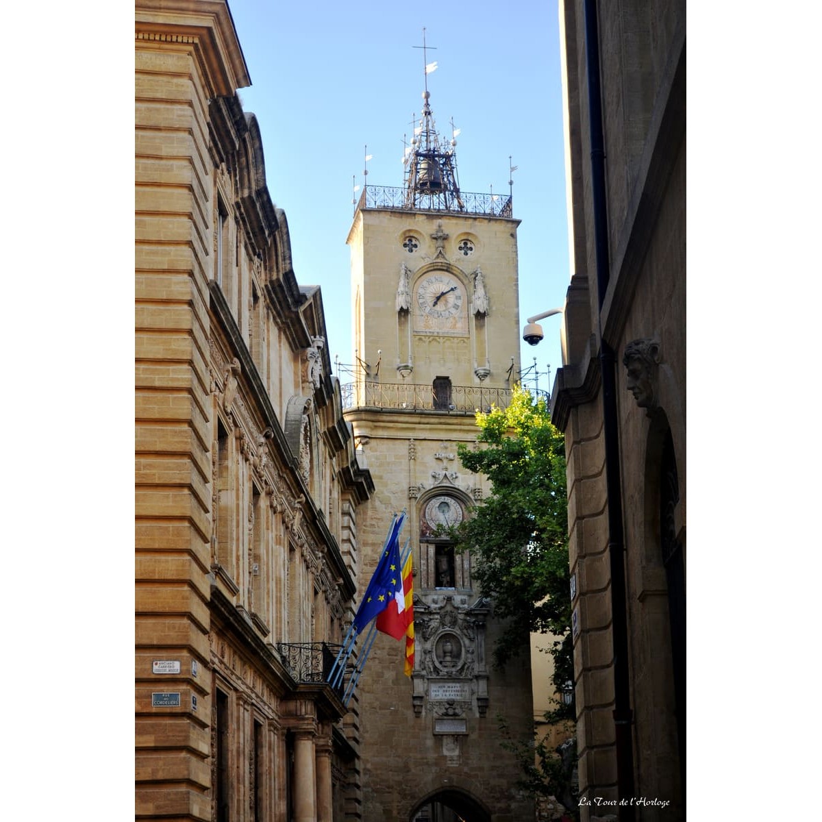Tableau mural tour de l'horloge Aix-en-Provence