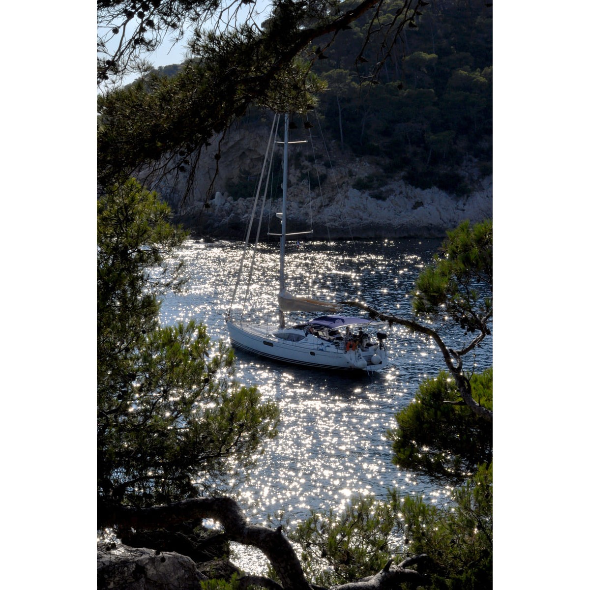 Tableau mural calanques reflet de soleil Tableau mural calanques reflet de soleil