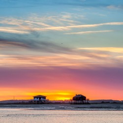 Tableau mural coucher de soleil