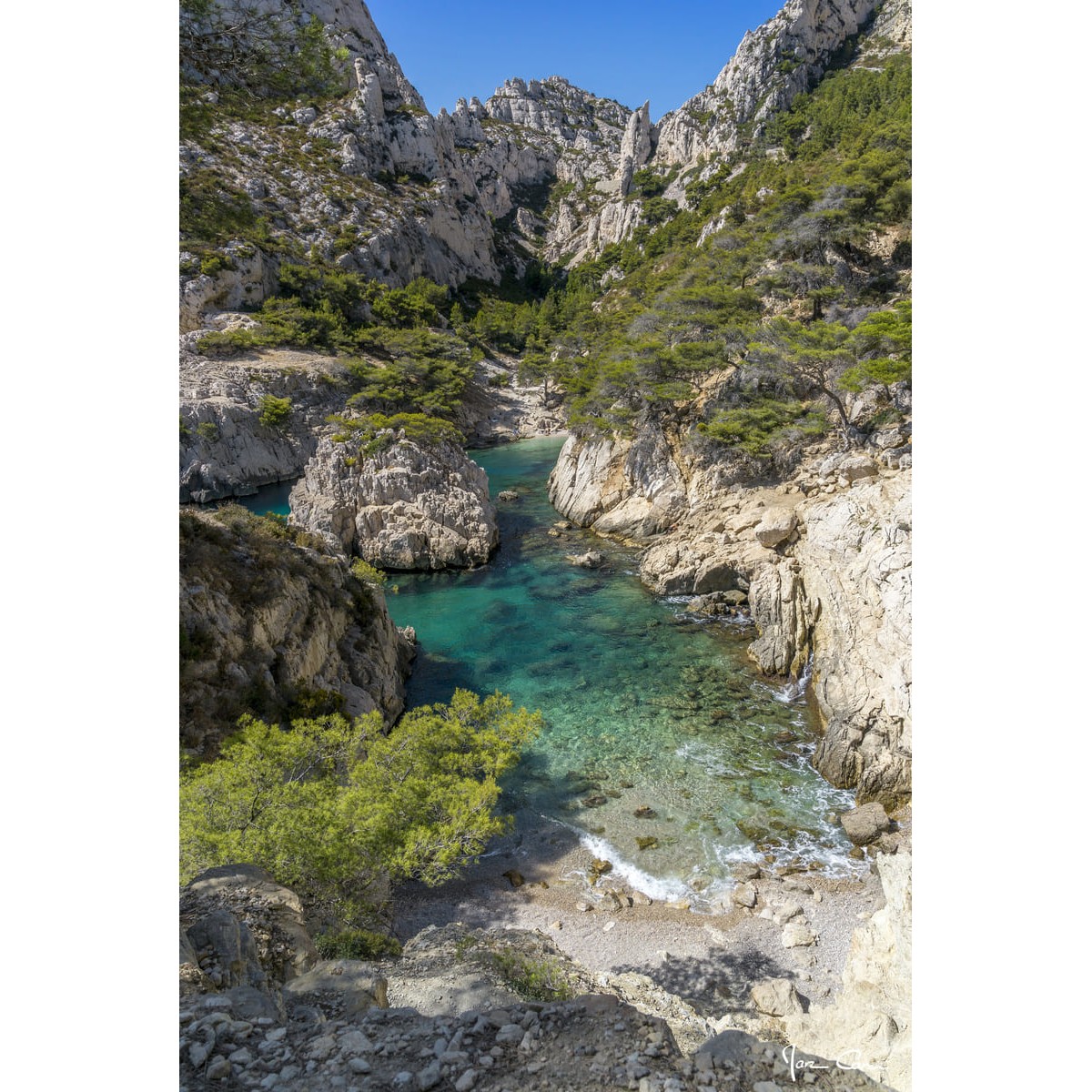 Tableau mural calanque 3