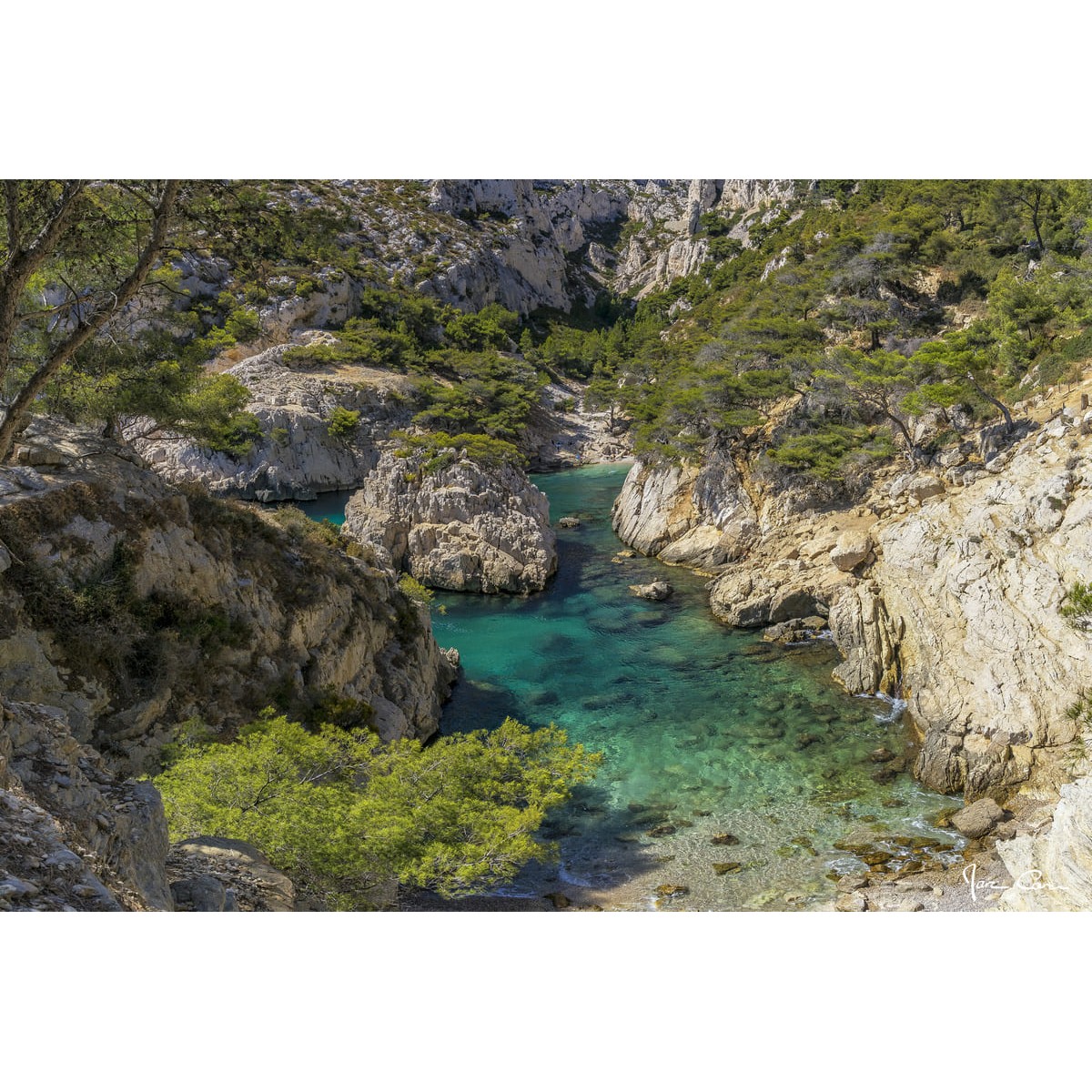 Tableau mural calanque 4