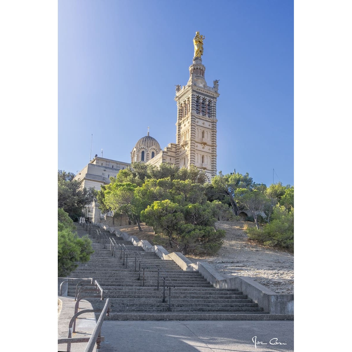 Tableau mural escaliers Notre-Dame