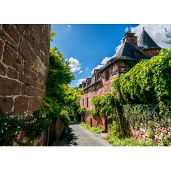 Tableau mural Collonges-la-Rouge chemin | Photoexpression