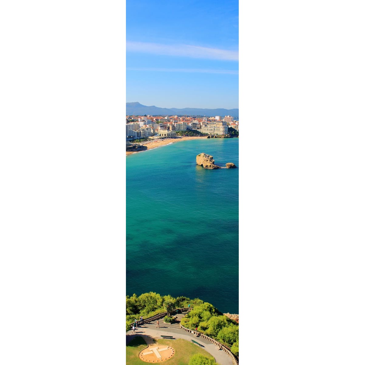 Tableau sur toile vue Biarritz 30x97 cm Tableau sur toile vue Biarritz 30x97 cm