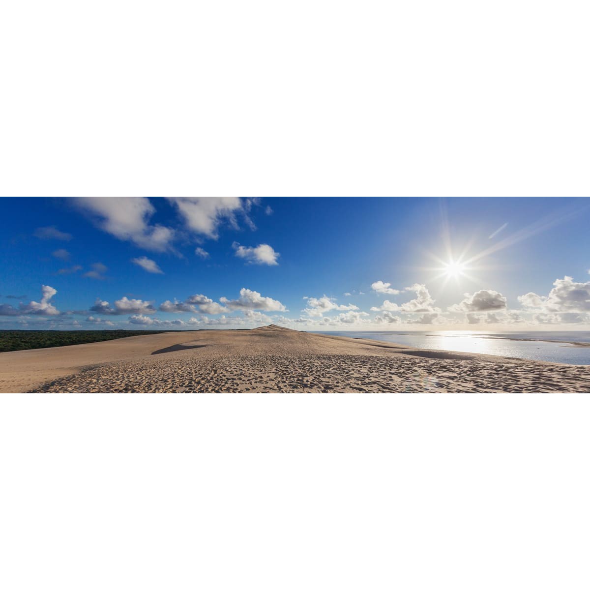 Tableau sur toile Arcachon soleil 45x135 cm Tableau sur toile Arcachon soleil 45x135 cm