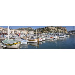 Tableau sur toile port Cassis 30x97 cm