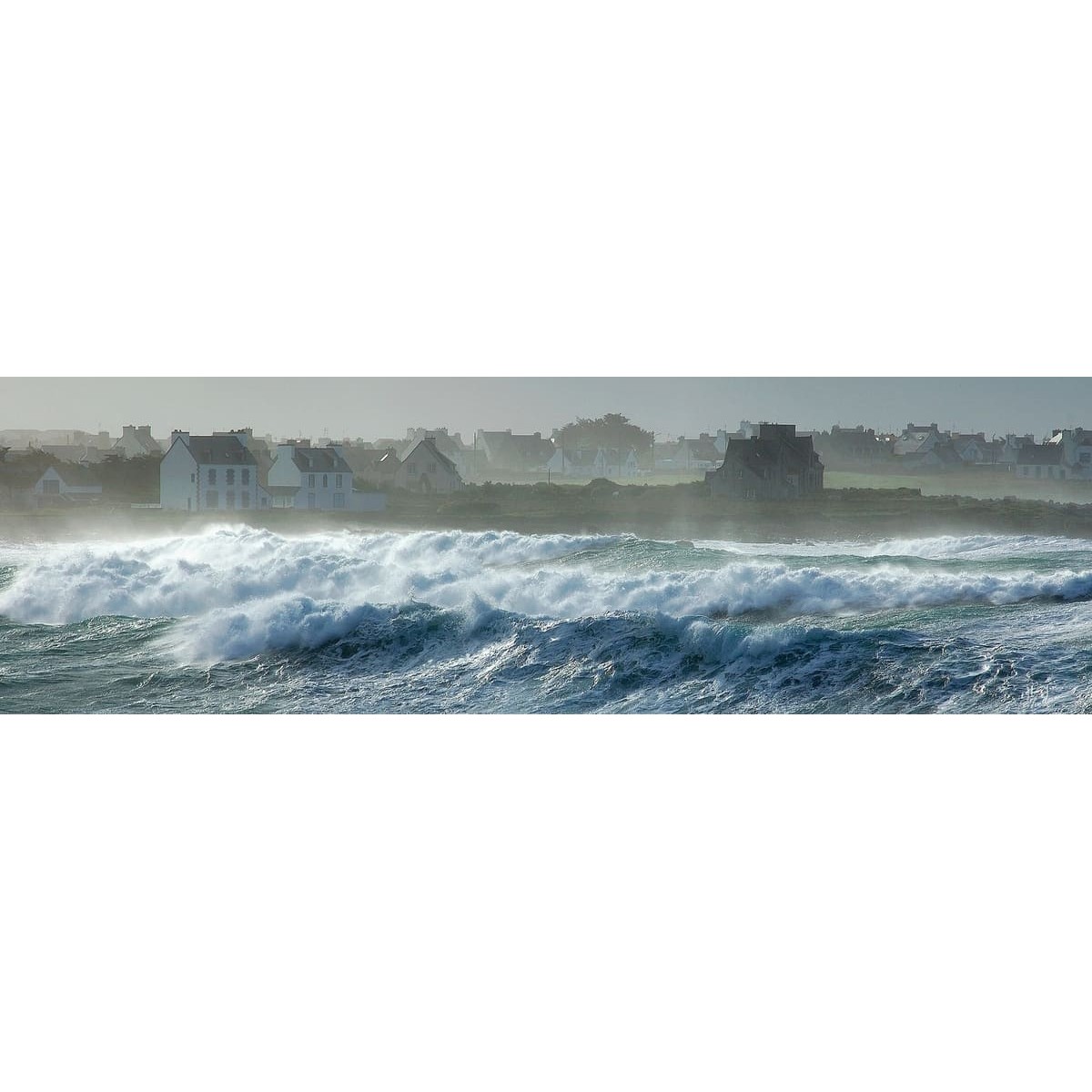 Tableau sur toile baie Audierne 30x97 cm Tableau sur toile baie Audierne 30x97 cm