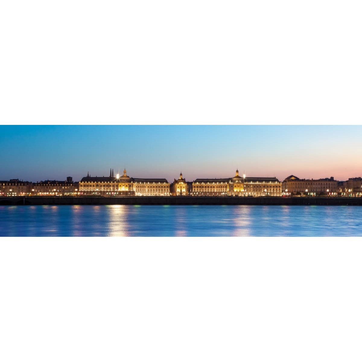 Tableau sur toile place de la Bourse 30x97 cm Tableau sur toile place de la Bourse 30x97 cm