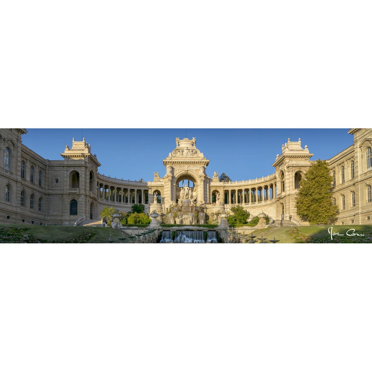 Tableau sur toile fontaine Longchamp 30x97 cm Tableau sur toile fontaine Longchamp 30x97 cm