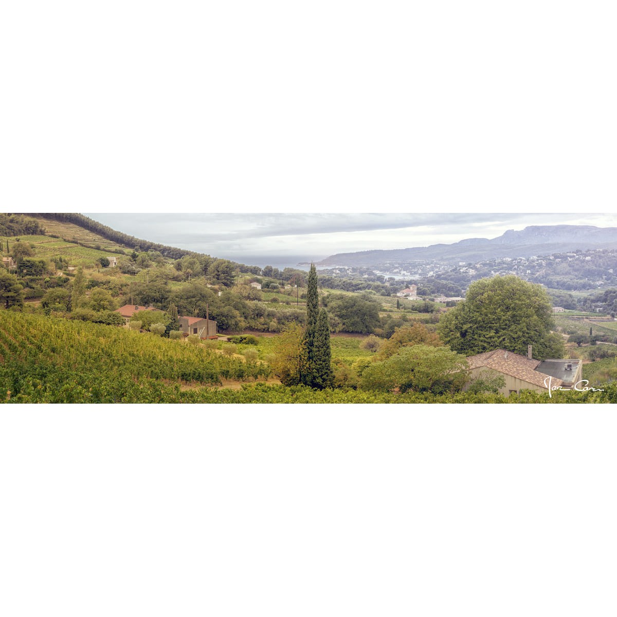Tableau sur toile Cassis pluie 30x97 cm Tableau sur toile Cassis pluie 30x97 cm