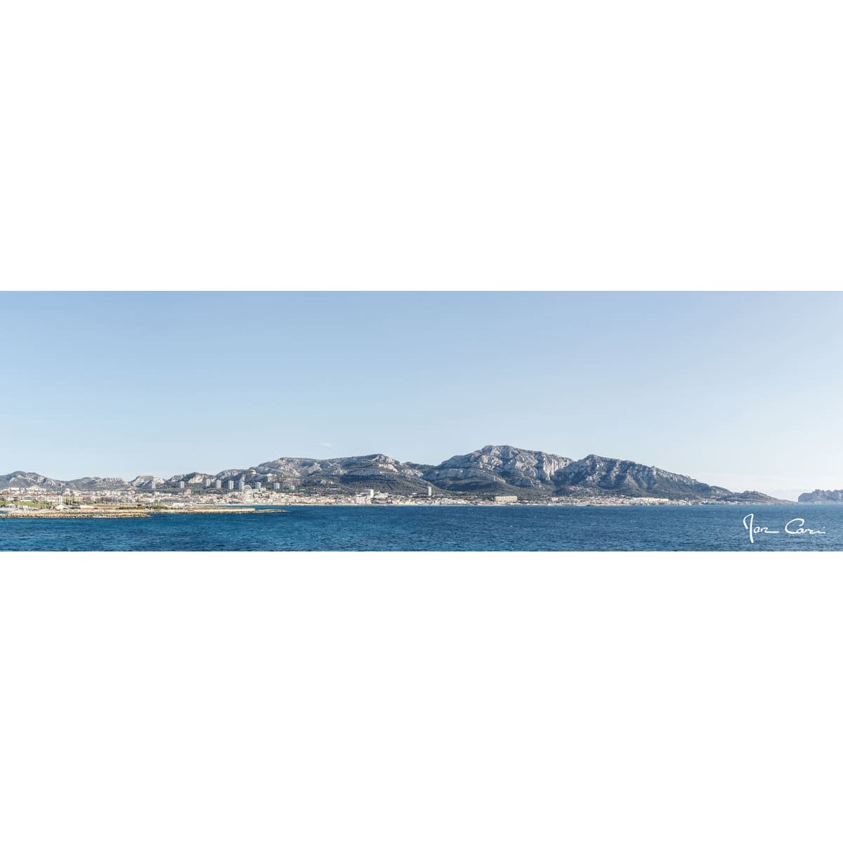 Tableau sur toile skyline Marseille 30x97 cm Tableau sur toile skyline Marseille 30x97 cm
