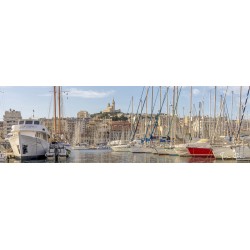 Tableau sur toile vieux port de Marseille 30x97 cm