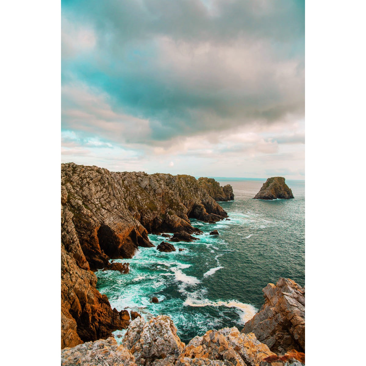 Tableau sur toile Ressac Crozon 30x45 cm Tableau sur toile Ressac Crozon 30x45 cm