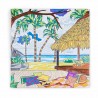 Tableau sur toile bord de mer à colorier 30x30 cm peint