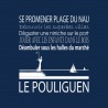 Tableau sur toile le Pouliguen navy 30x30 cm