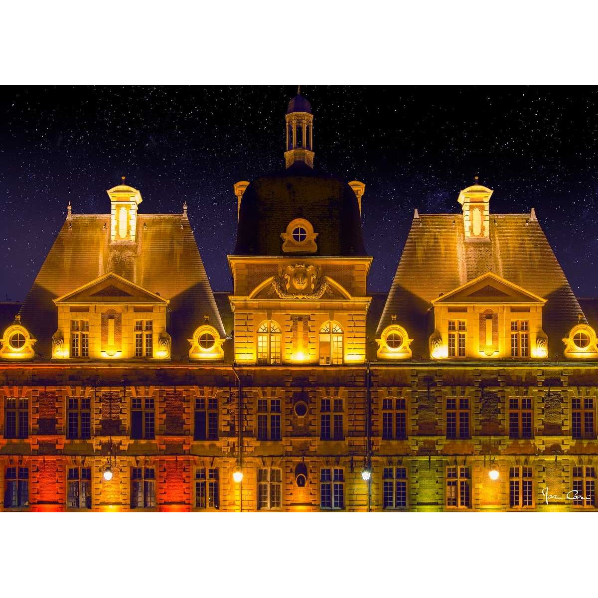 Tableau mural place Ducale de nuit 45x65 cm