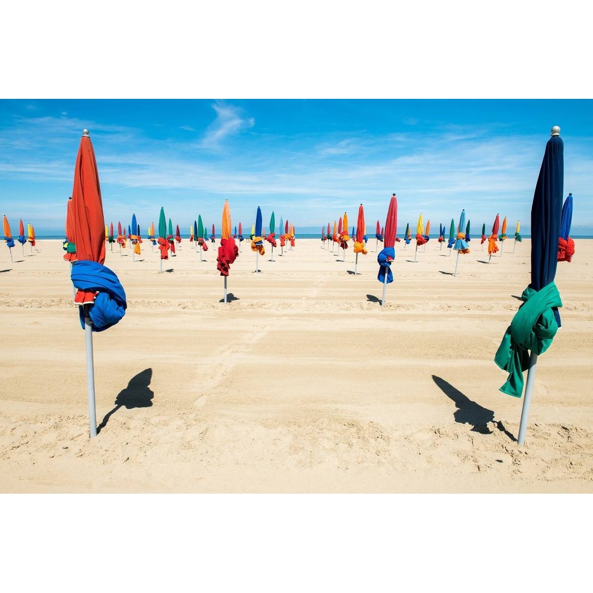 Tableau mural plage de parasols 65x97 cm Tableau mural plage de parasols 65x97 cm