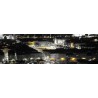 Tableau sur toile place Bellecour Lyon de nuit 30x97 cm