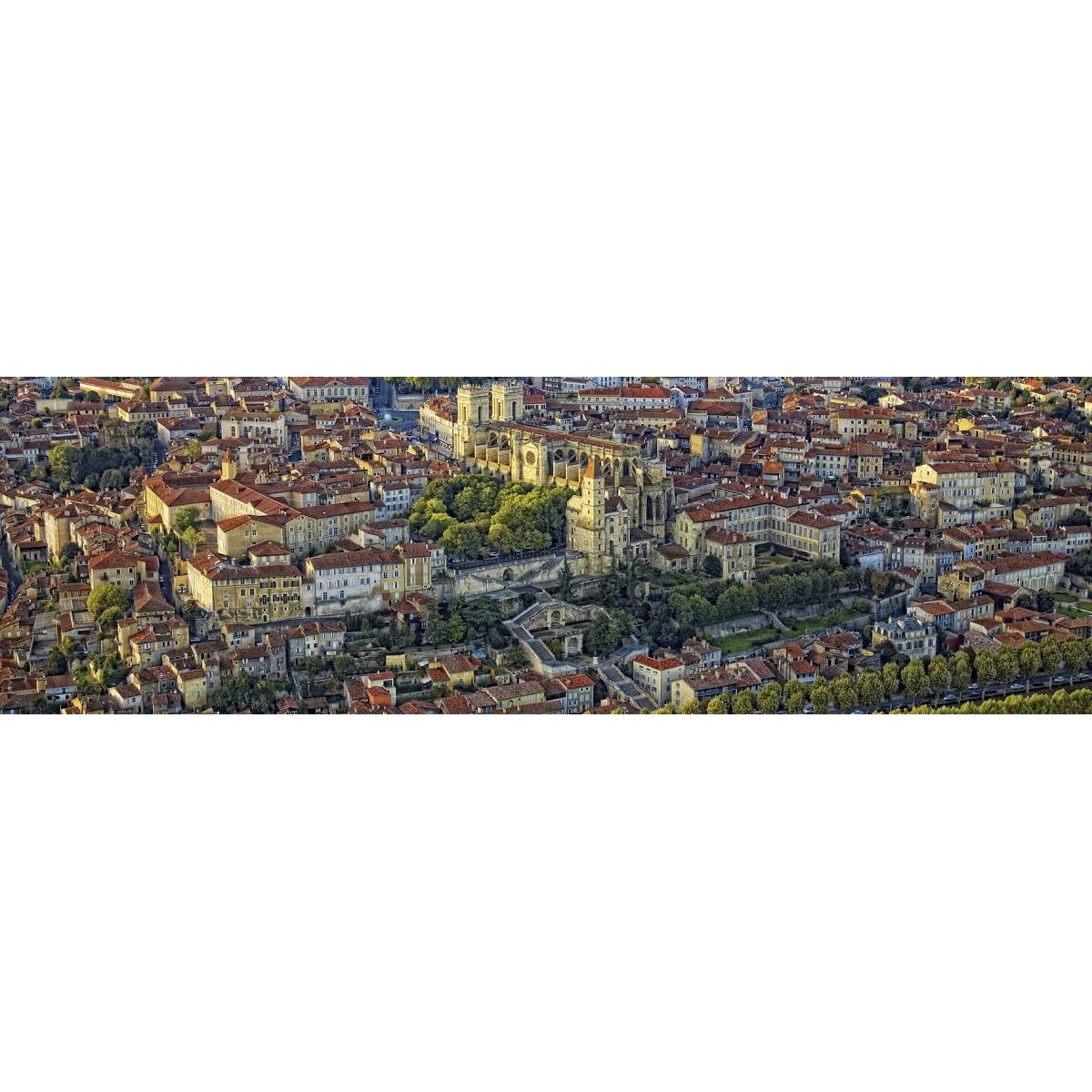 Tableau sur toile Auch vue du ciel 30x97 cm Tableau sur toile Auch vue du ciel 30x97 cm