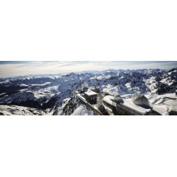 Tableau sur toile Pic du Midi enneigé 30x97 cm