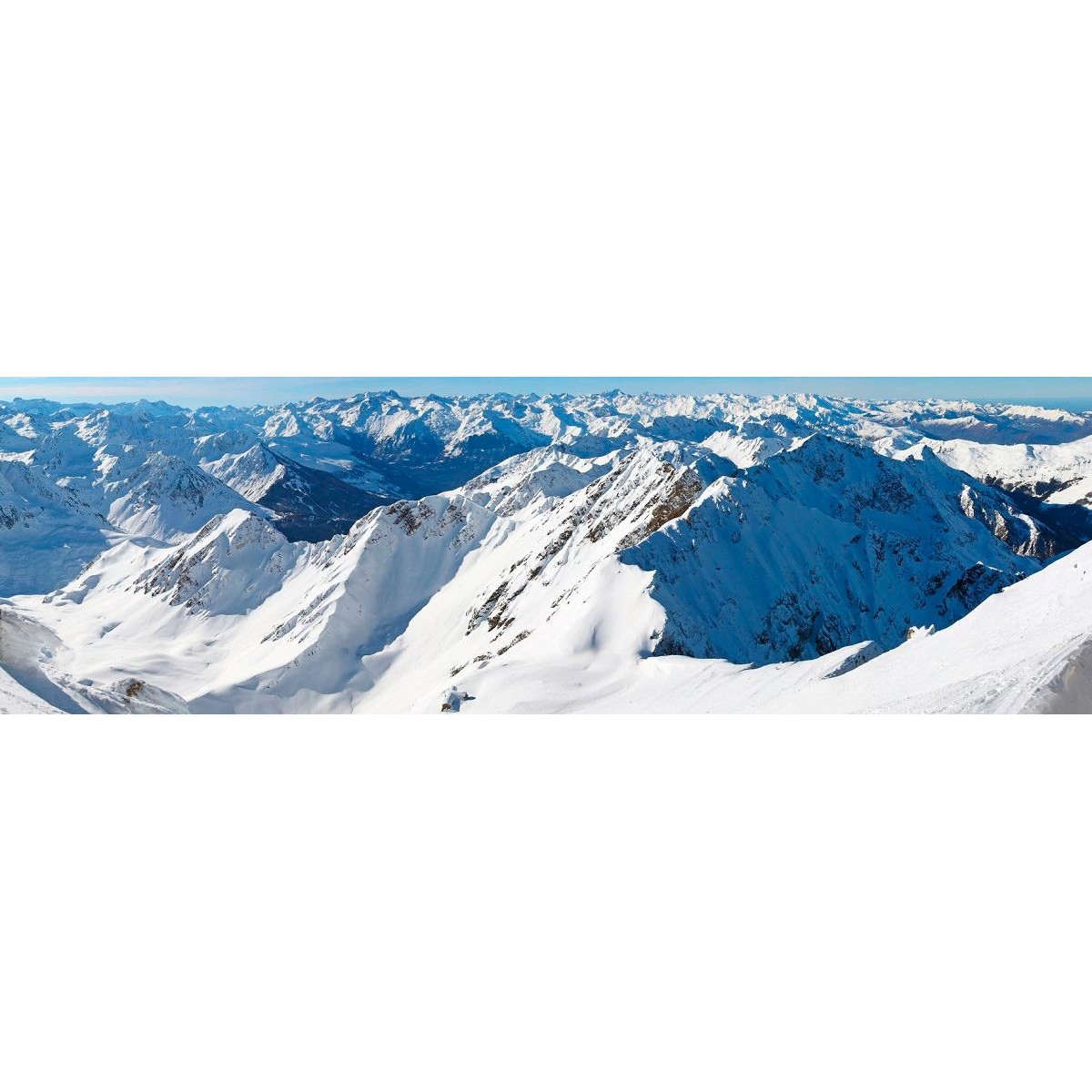 Tableau sur toile chemin des Pyrénées 30x97 cm