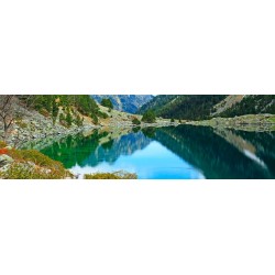 Tableau sur toile lac de Gaube 30x97 cm