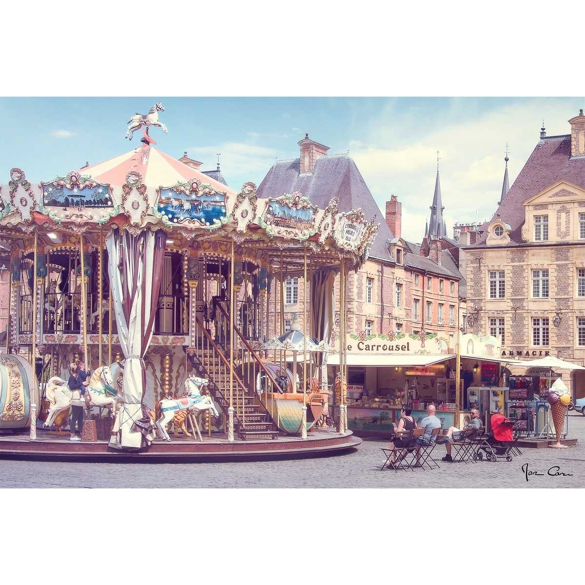 Tableau sur toile manège place Ducale 45x65 cm Tableau sur toile manège place Ducale 45x65 cm