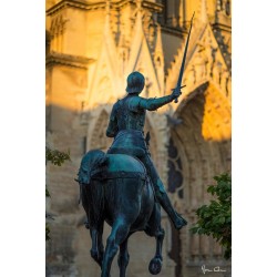 Tableau sur toile Jeanne d'Arc 45x65 cm