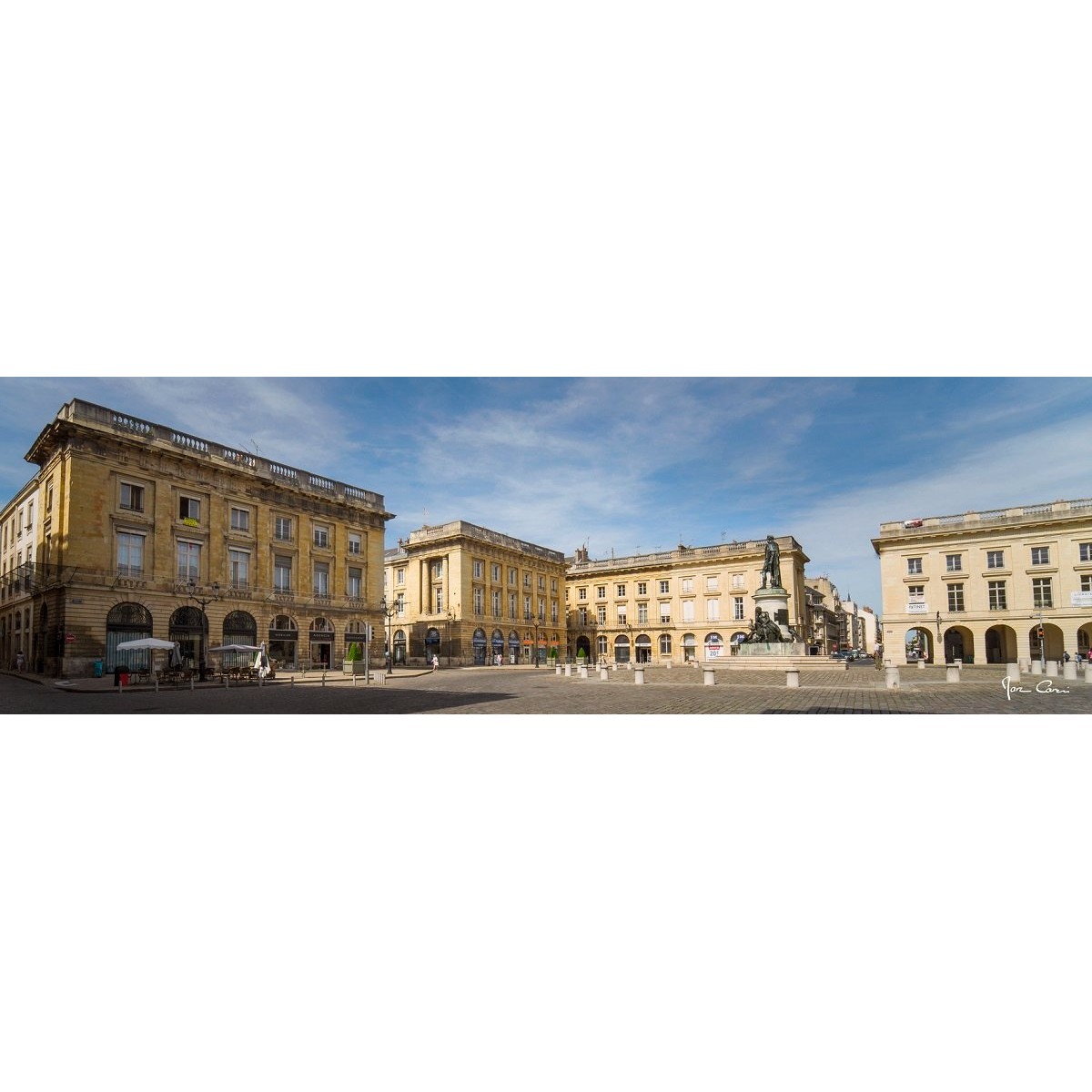 Tableau sur toile place royale de Reims 30x97 cm