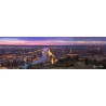 Tableau sur toile Rouen vue colline 30x97 cm