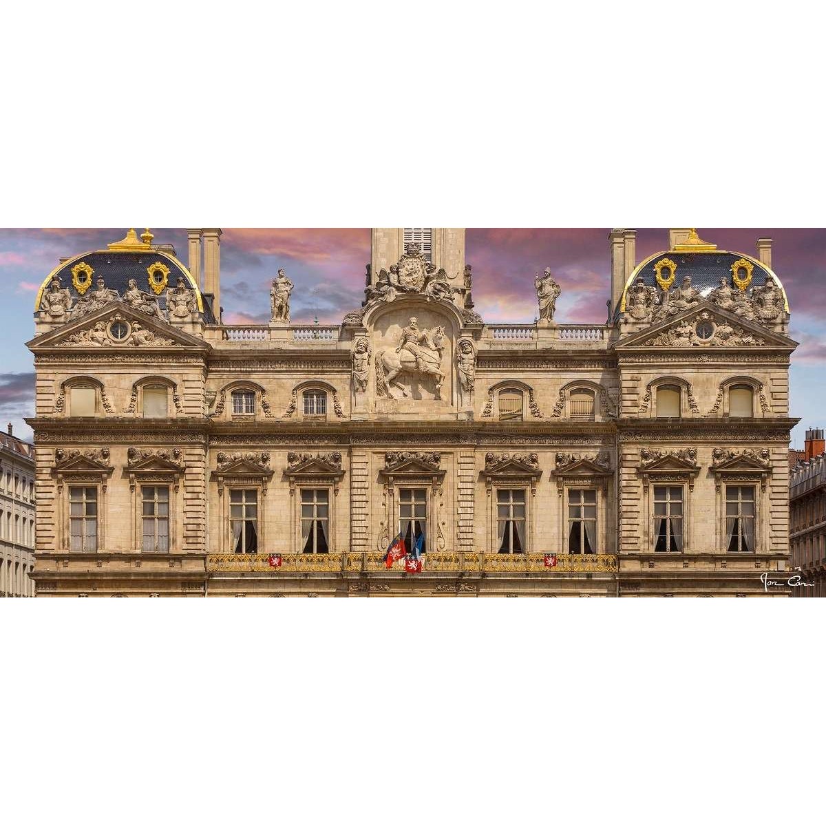 Tableau sur verre synthétique hôtel de ville Lyon 65x145 cm Tableau sur verre synthétique hôtel de ville Lyon 65x145 cm